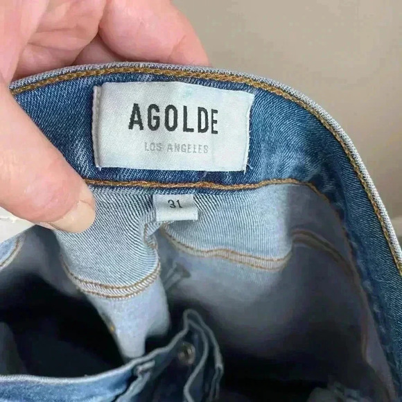 AGOLDE Sophie Mid Rise Ankle Jeans Size 31 - Picture 10 of 13